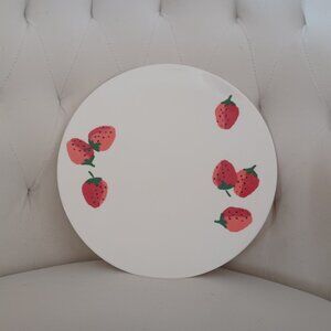 KATE SPADE New York Strawberries Accent Plate, Melamine 9"